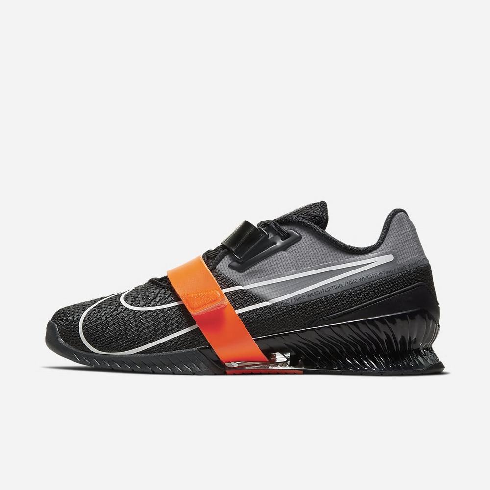 Chaussure Haltérophilie Nike Romaleos 4 Noir 9673-482 Anthracite/Total Orange/Black/White Femme | EEE-96251287